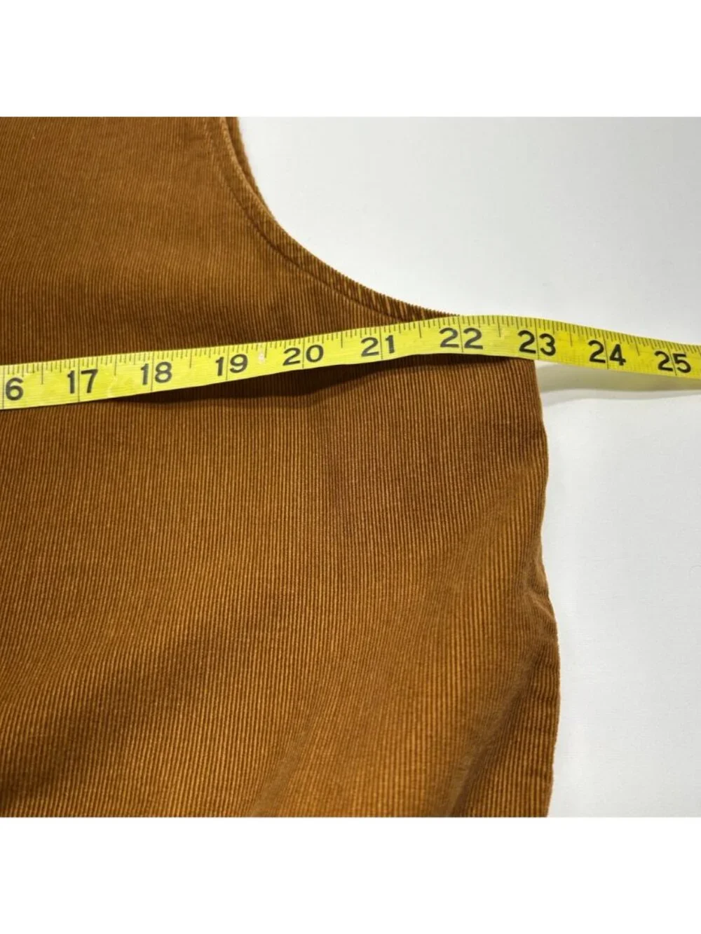 Vintage Eddie Bauer Brown Corduroy Sleeveless Button-Front Midi Dress Womens L - Picture 10 of 16